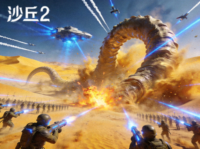 科幻电影《沙丘2》震撼场景，沙漠与星际战争